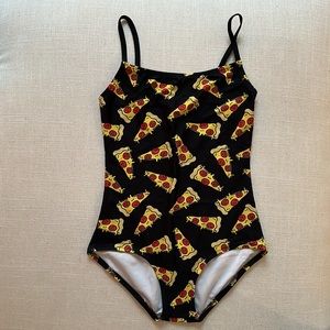 Chameleon Activewear Pizza Print Camisole Leotard / Swimsuit - Adult size Medium